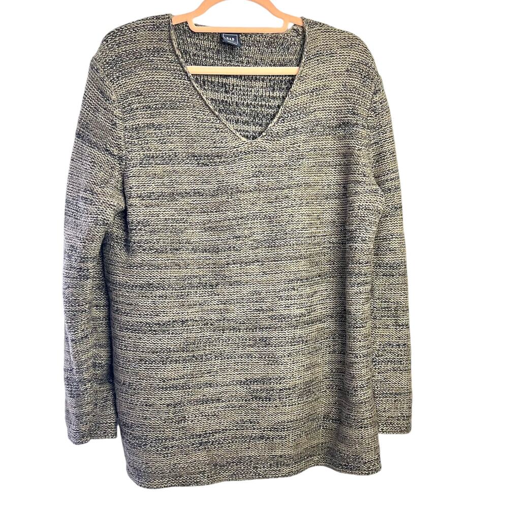Mohair Wool Cotton Blend Soft Pullover Sweater Metallic GAP XL Cottage Casual